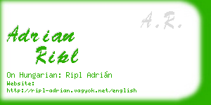 adrian ripl business card